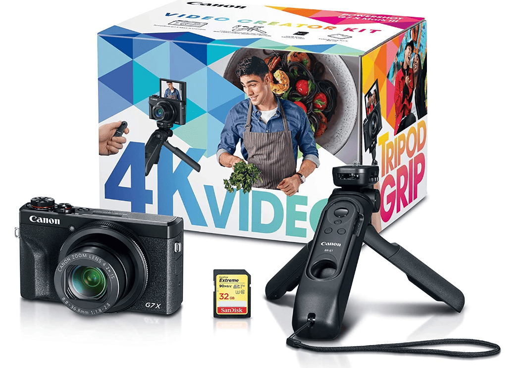alt="video creator kit by canon for vloggers and video content creators"