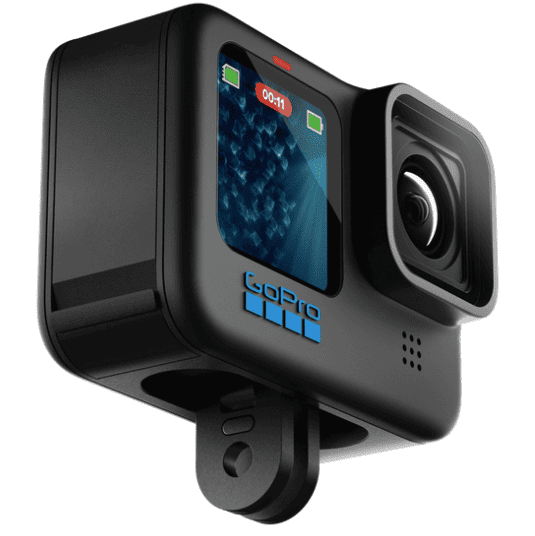 alt="gopro hero11 action camera on 45-degree angle view"