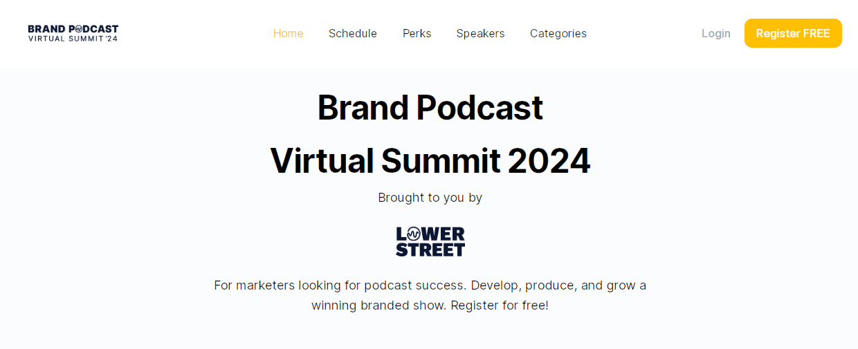 Brand Podcast Virtual Summit