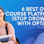 woman smiling over the best online course platforms