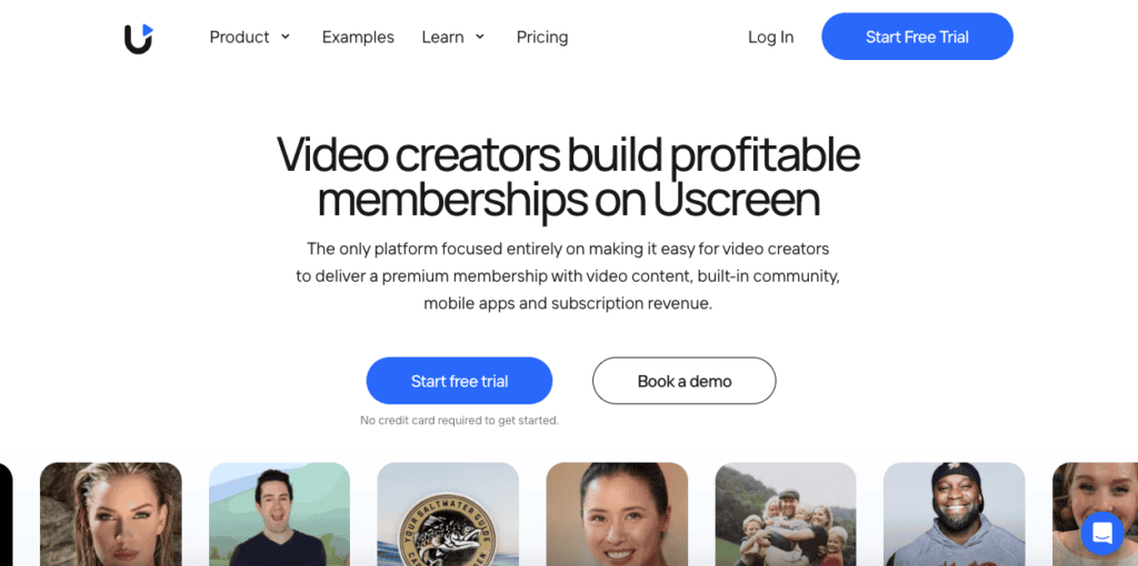Uscreen homepage