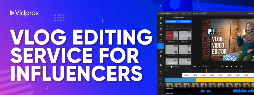 vlog editing service for influencers
