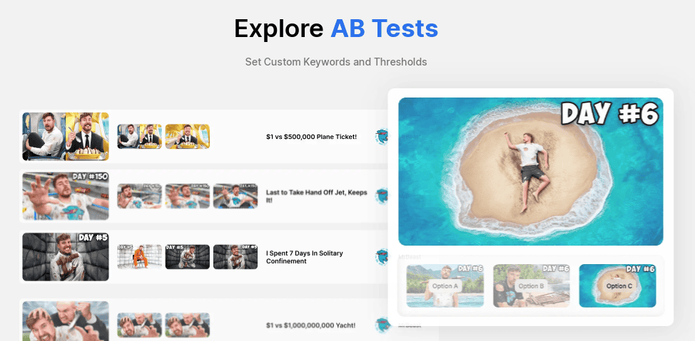 A/B Testing ViewStats Pro Feature