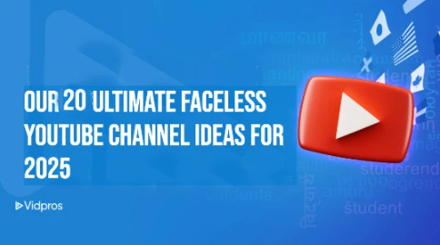 YouTube Logo with text ultimate faceless youtube channel ideas