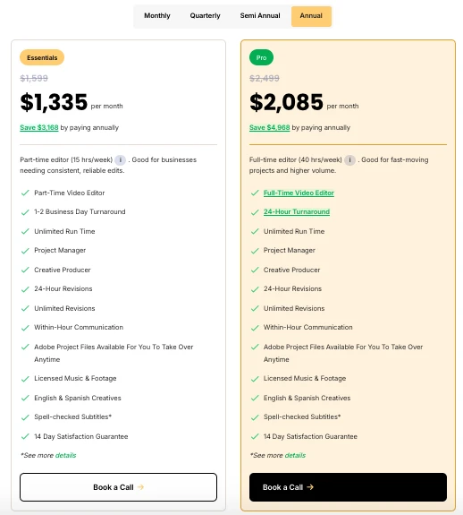 EditCrew Pricing
