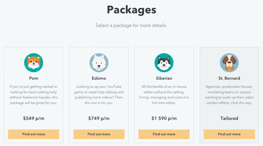 Video Husky Pricing